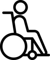 ilustração vetorial homem cadeira de rodas em ícones de uma qualidade background.premium symbols.vector para conceito e design gráfico. vetor