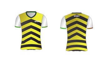 jersey é design de camiseta esportiva média para time de futebol, basquete e vôlei vetor