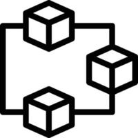 Ilustração em vetor blockchain em símbolos de qualidade background.premium. ícones vetoriais para conceito e design gráfico.