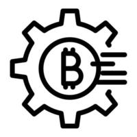 bitcoin definindo ilustração vetorial em ícones de símbolos.vector de qualidade background.premium para conceito e design gráfico. vetor