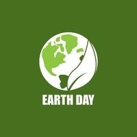 modelo de vetor de logotipo de ecologia do dia da terra