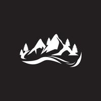 ilustração de modelo de logotipo de ícone de montanha vetor