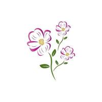 ilustração vetorial de logotipo de spa de beleza flor vetor