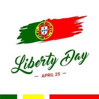 dia da liberdade portugal vetor