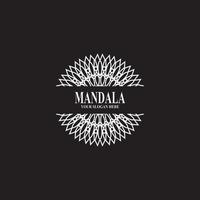 ilustração vetorial de design de logotipo de mandala vetor