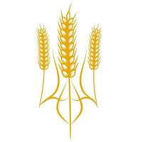 brasão ucraniano. conceito. logotipo com espigas de trigo. vetor