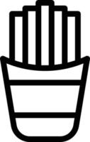 ilustração vetorial de batatas fritas em ícones de símbolos.vector de qualidade background.premium para conceito e design gráfico. vetor