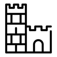 ilustração vetorial de castelo em ícones de símbolos.vector de qualidade background.premium para conceito e design gráfico. vetor