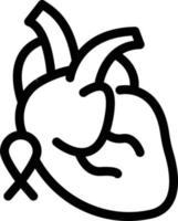 ilustração vetorial de câncer de coração em ícones de símbolos.vector de qualidade background.premium para conceito e design gráfico. vetor