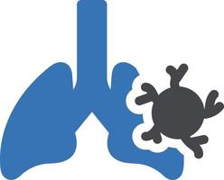 ilustração vetorial de câncer de pulmão em ícones de símbolos.vector de qualidade background.premium para conceito e design gráfico. vetor