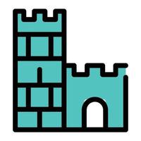 ilustração vetorial de castelo em ícones de símbolos.vector de qualidade background.premium para conceito e design gráfico. vetor