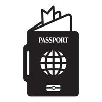 ícone plano de livreto de passaporte doméstico para aplicativos e sites vetor