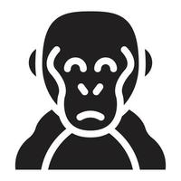 ilustração vetorial de macaco em ícones de símbolos.vector de qualidade background.premium para conceito e design gráfico. vetor