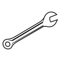 ícone de ferramenta de chave inglesa vetor