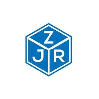 design de logotipo de carta zjr em fundo branco. conceito de logotipo de letra de iniciais criativas zjr. design de letra zjr. vetor