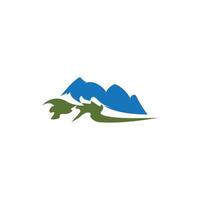 modelo de logotipo de montanhas vetor