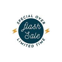 venda flash especial por tempo limitado vetor