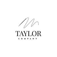 design de modelo de empresa de logotipo taylor vetor