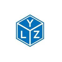 design de logotipo de letra ylz em fundo branco. conceito de logotipo de letra de iniciais criativas ylz. design de letra ylz. vetor