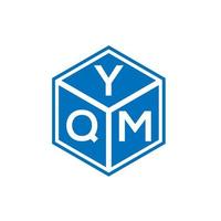 design de logotipo de carta yqm em fundo branco. conceito de logotipo de letra de iniciais criativas yqm. design de letra yqm. vetor