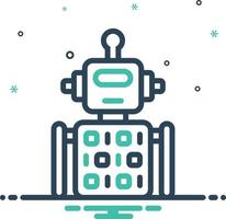 ícone de mixagem para código do robô vetor