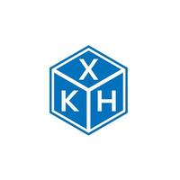 design de logotipo de carta xkh em fundo branco. xkh conceito de logotipo de letra de iniciais criativas. design de letra xkh. vetor