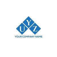 design de logotipo de carta uyz em fundo branco. conceito de logotipo de letra de iniciais criativas uyz. design de letra uyz. vetor