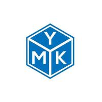 design de logotipo de carta ymk em fundo branco. conceito de logotipo de letra de iniciais criativas ymk. design de letra ymk. vetor