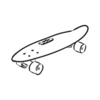 desenho vetorial de skate vetor