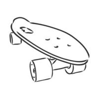 desenho vetorial de skate vetor