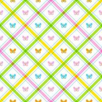 bonito e bonito elemento de inseto borboleta arco-íris pastel listra diagonal linha listrada inclinação xadrez xadrez tartan búfalo scott guingão padrão fundo quadrado vetor ilustração dos desenhos animados toalha de mesa
