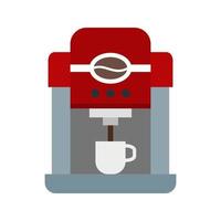 ícone de cor plana da máquina de café vetor