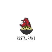 logotipo do restaurante de frutos do mar vetor
