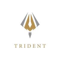 ícone de vetor de modelo de logotipo trident