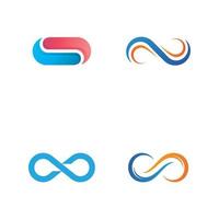 modelo de vetor de ícone de logotipo infinito