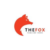 modelo de vetor de design de ícone de logotipo de raposa