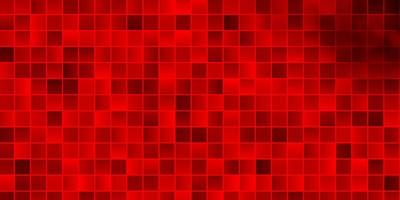 textura vector vermelho claro em estilo retangular.