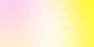layout de vetor rosa claro, amarelo com linhas, retângulos.