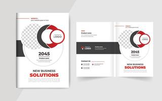 capa do folheto de negócios da empresa modelo de design de perfil de negócios corporativos de capa de livro de relatório anual vetor
