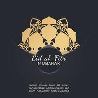 ilustração comemorativa eid mubarak. vetor