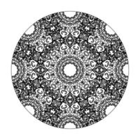 mandala desenhada à mão. decoração em ornamento de doodle oriental étnica. vetor