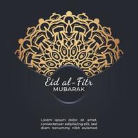 ilustração comemorativa eid mubarak. vetor