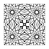 ornamento floral mandala sem costura padrão. vetor