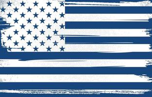 fundo azul escuro da bandeira americana angustiada vetor