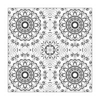 ornamento floral mandala sem costura padrão. vetor