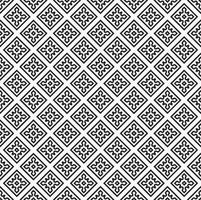 textura padrão sem costura preto e branco. design gráfico ornamental em tons de cinza. ornamentos em mosaico. vetor