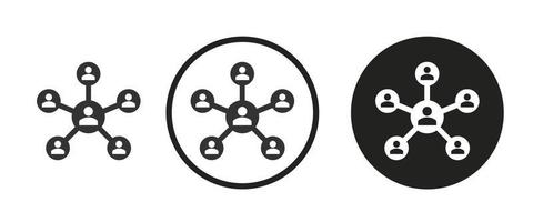 ícone de diagrama. conjunto de ícones da web. coleção de ícones. ilustração vetorial simples. vetor