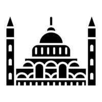ícone de glifo do parlamento húngaro vetor