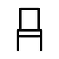 modelo de ícone de cadeira vetor