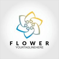 imagem vetorial de logotipo de flor vetor